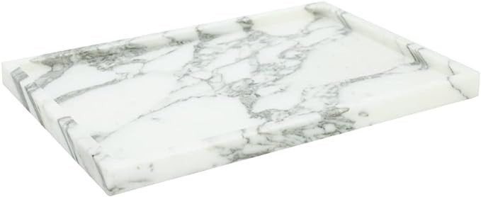 Real Luxurious Natural Marble Vanity Tray Genuine Marble Storage Tray for Home Decor Stone Tray f... | Amazon (US)