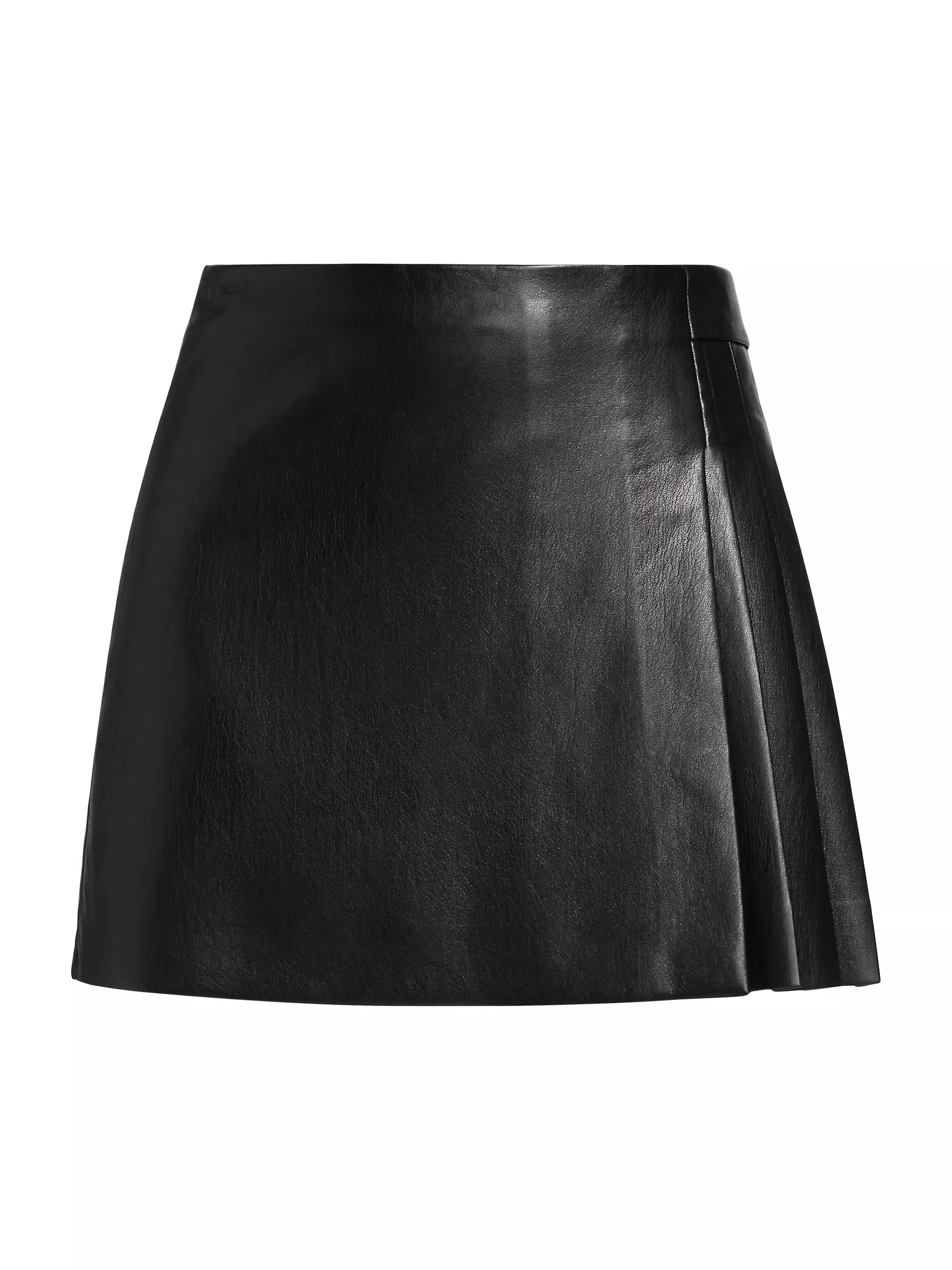 Toni Faux Leather Pleated Miniskirt | Saks Fifth Avenue