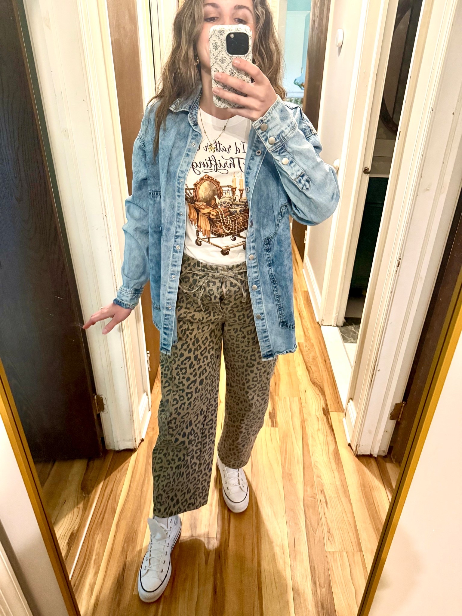 Casual but make it collected 🤍
An easy everyday outfit that still feels like you tried—layered denim, a graphic tee moment, and my go-to comfy pants (that look way more put together than they feel). Finished with classic sneakers for that effortless, throw-on-and-go vibe.

Everything is easy to mix, rewear, and style a hundred different ways—which is exactly how I like it.

Shop the full look linked here 🫶

#LTKStyle #CasualOutfits #EverydayStyle #CozyStyle #AffordableFashion #LTKFinds #EffortlessOutfit #LayeredLook