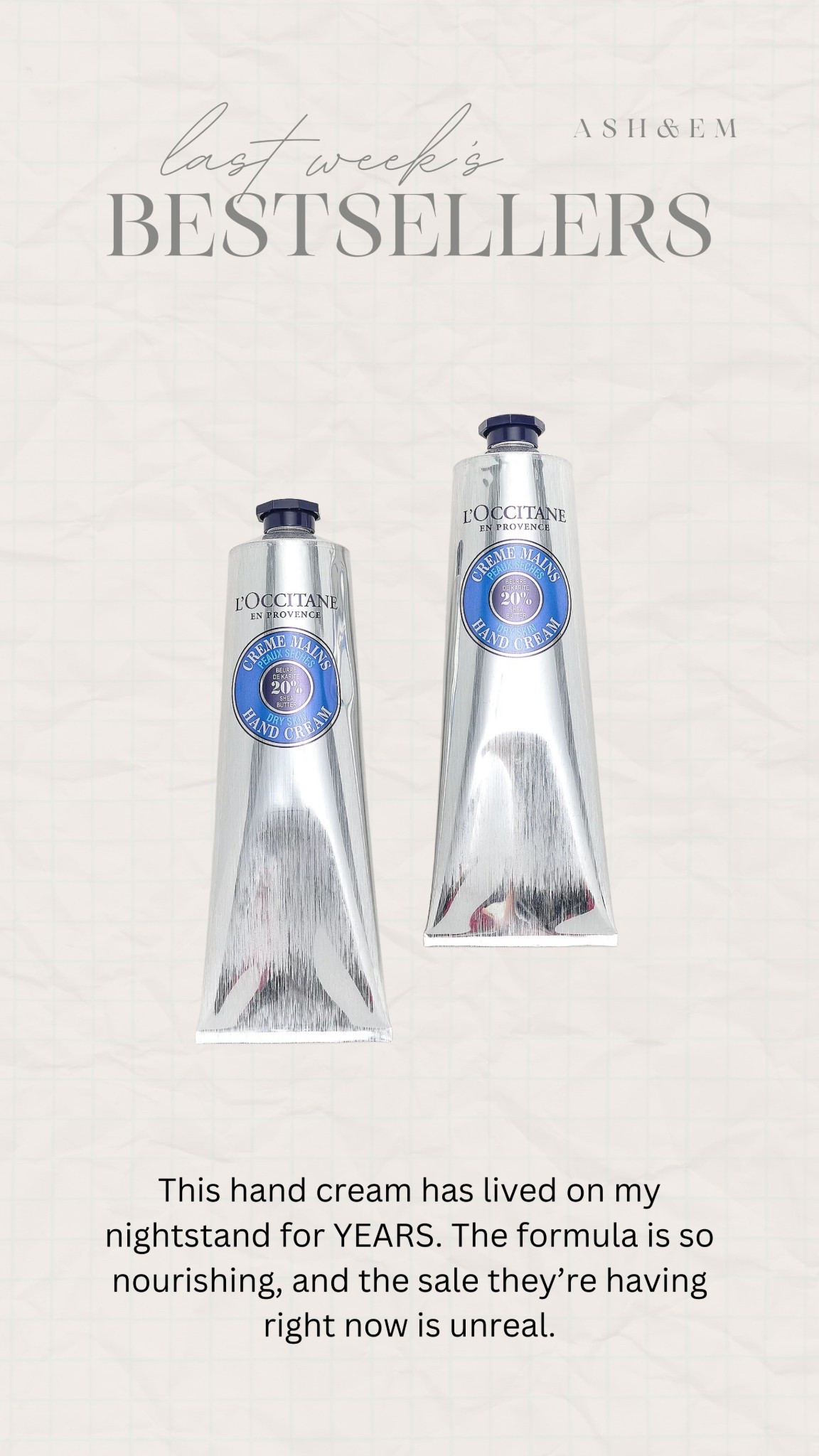 Make sure to grab these!! This deal is unreal!

hand cream, self care, beauty must haves, spring beauty

#LTKSaleAlert