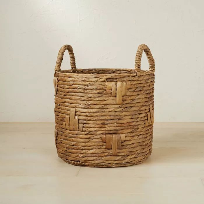 13.78" x 11.81" Cylinder Woven Basket Natural - Opalhouse™ designed with Jungalow™ | Target