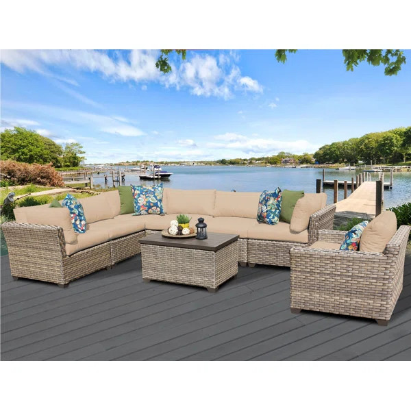 Rochford 8 Piece Sectional Seating Group with Cushions | Wayfair North America