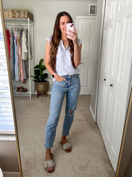 Time and the white flutter sleeve top! The jeans are old from Walmart :(

**sizing: xs, fits tts



#LTKfindsunder50 #LTKstyletip
