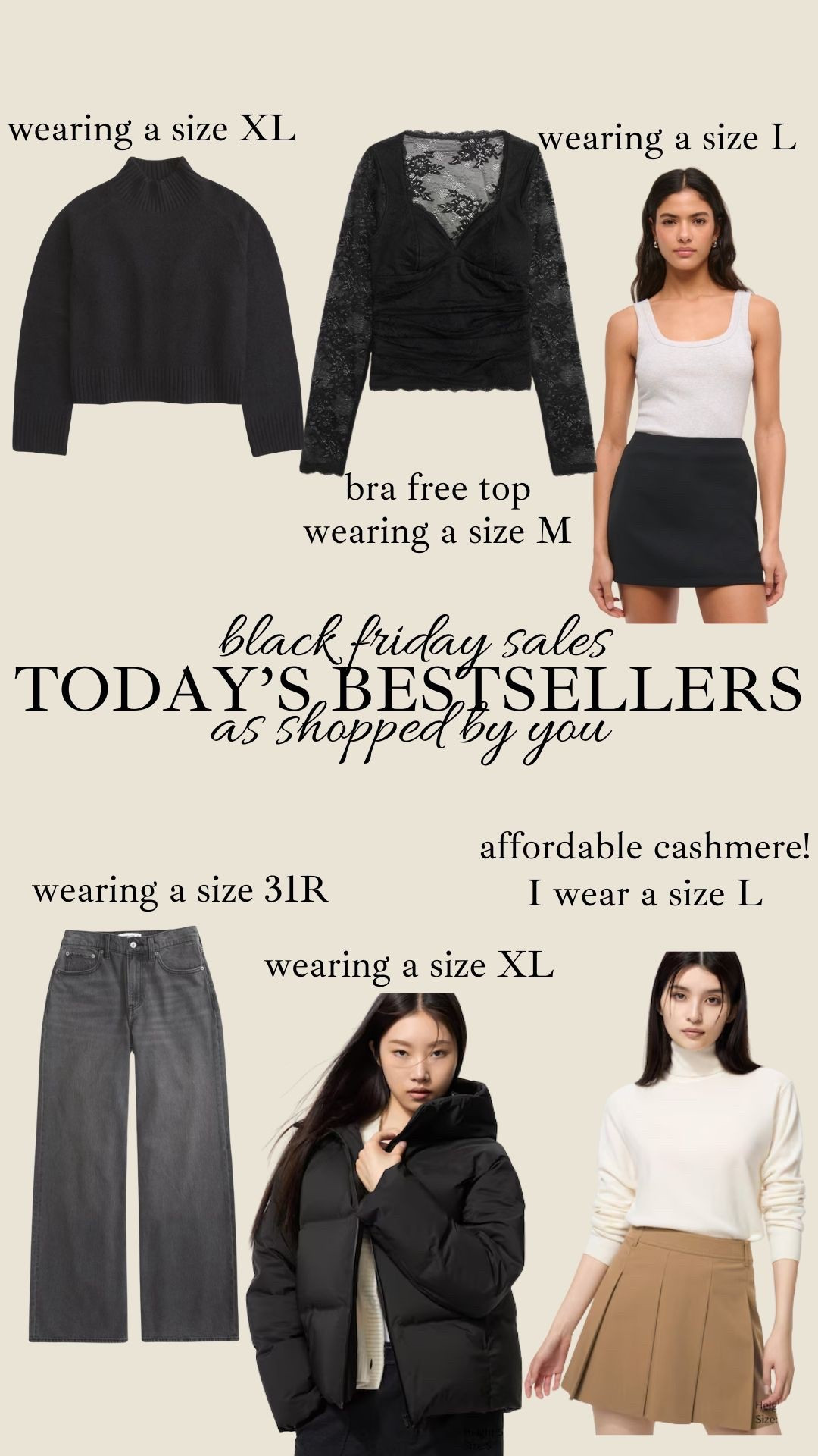 Today’s best sellers as shopped by you 🖤 don’t forget code AFXLTK for an extra 15% off at Abercrombie 

#LTKMidsize #LTKGiftGuide #LTKCyberWeek