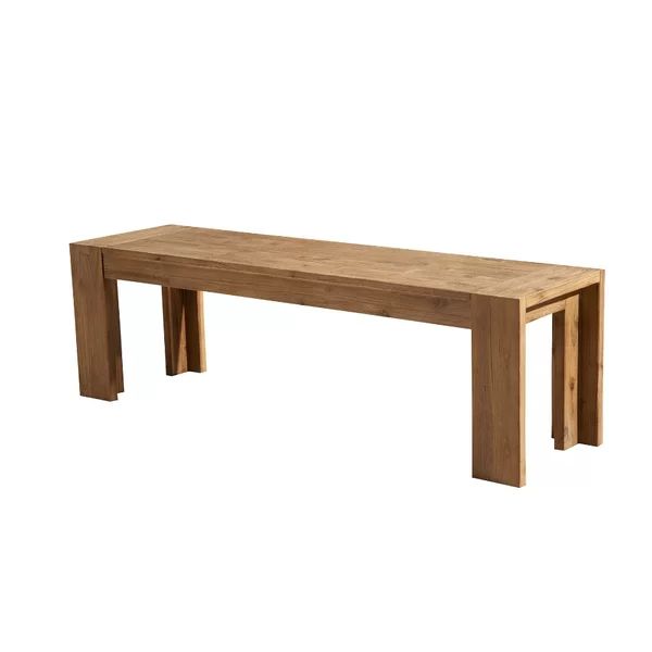 Ronny Solid Acacia Wood Bench | Wayfair North America