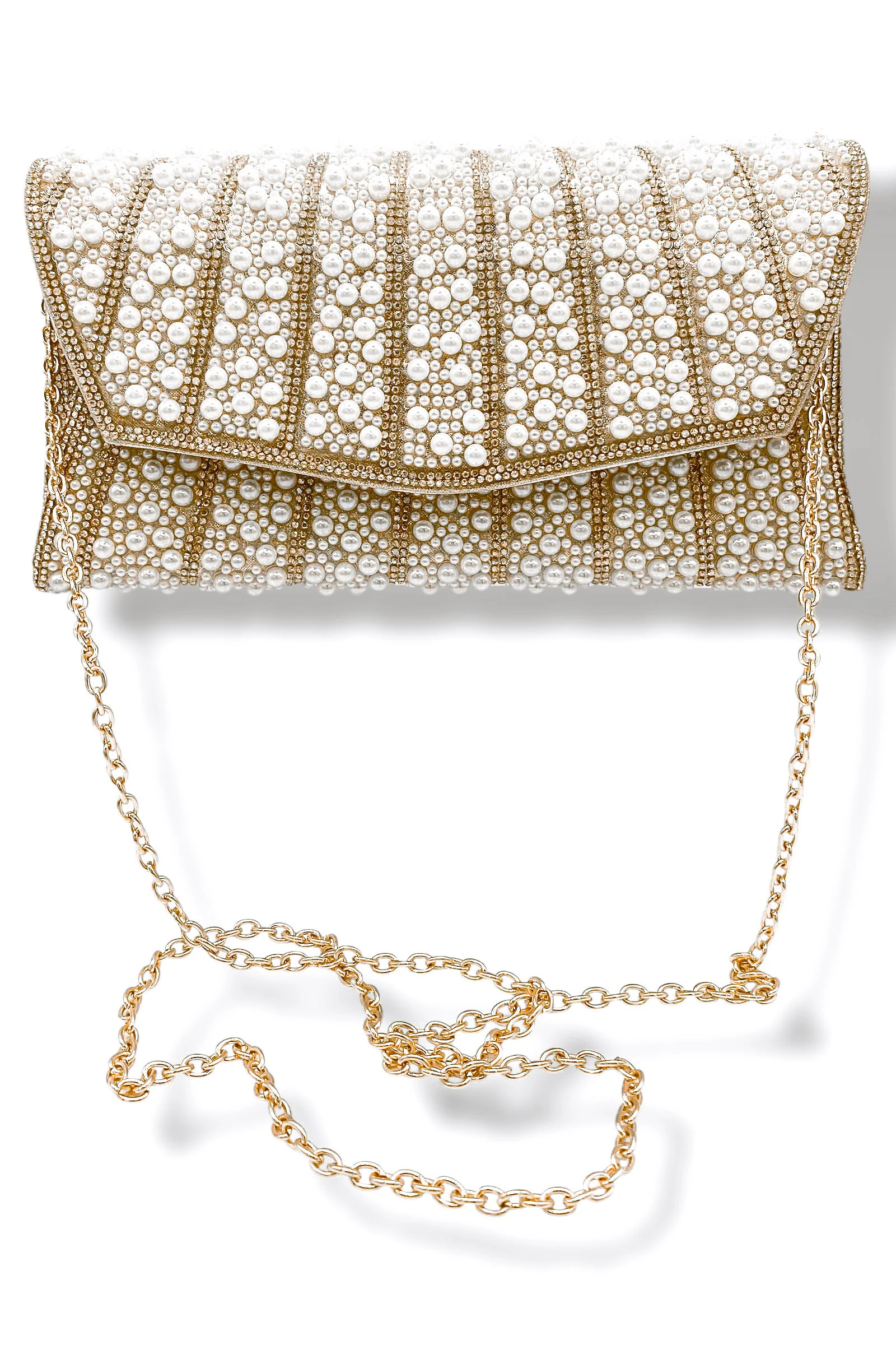 Full Of Trust Pearl and Crystal Clutch | The Willow Tree
