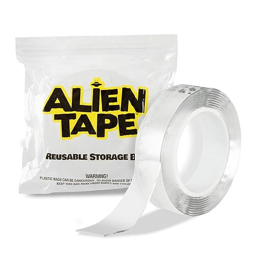 Alientape Nano Double Sided Tape, Multipurpose Removable Adhesive Transparent Grip Mounting Tape ... | Amazon (US)