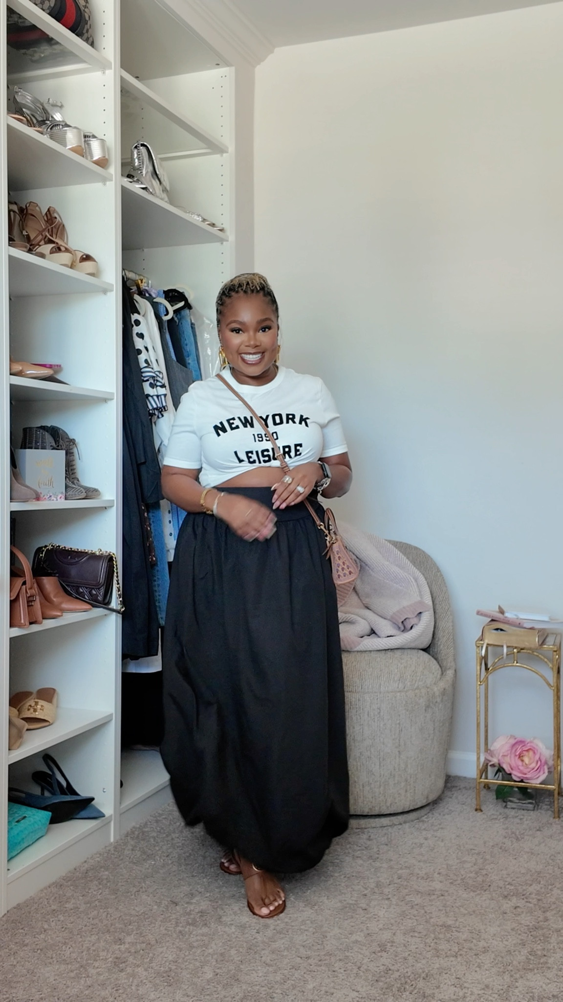 Weekend ootd | skirt outfit | neutral outfit 

#LTKMidsize #LTKStyleTip #LTKPetite