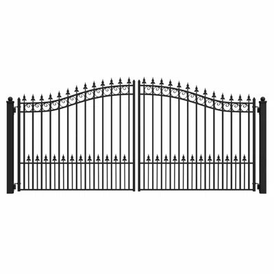 Steel Dual Swing Driveway Gate - PRAGUE Style | Wayfair North America