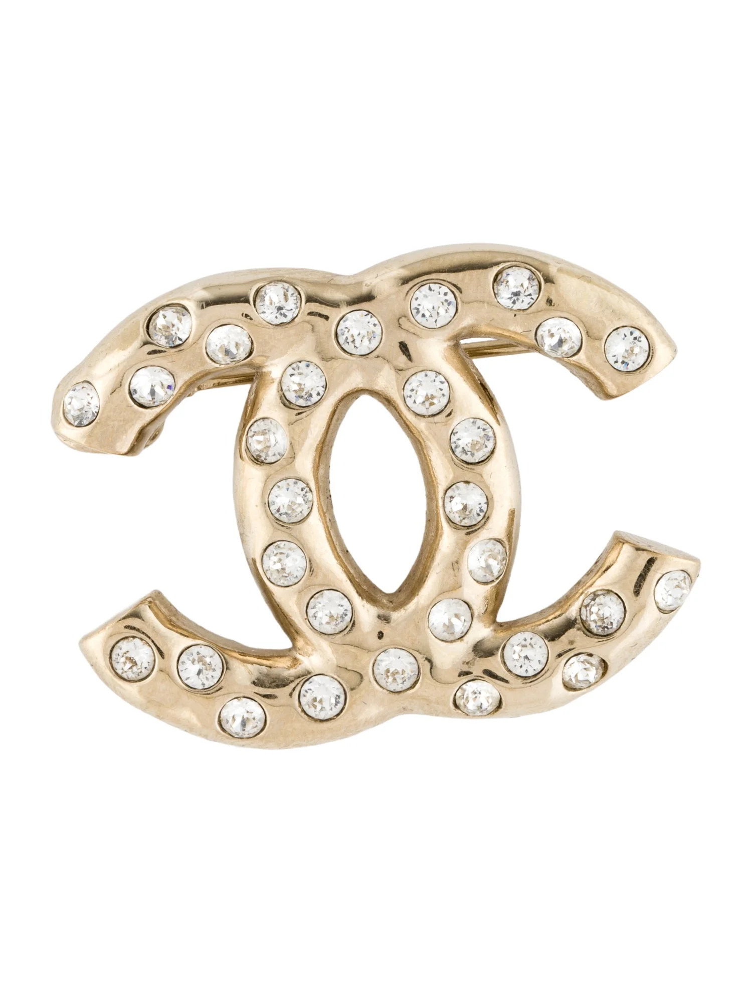 Chanel 2024 Strass CC Logo Pin Brooch | The RealReal
