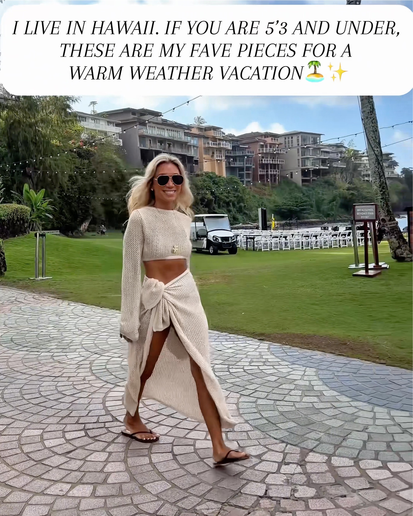 I live in Hawaii. If you are 5’3 and under, I see you and I got you, girlfriend. These pieces will be perfect for your next warm destination!

Sizing- always the smallest. I’m 5ft 103 pounds. Amazon, revolve, Zara, etc. whatever is the smallest is my size. 

Accessories used/bags/shoes are all in my LTK. I can only link 30 items at a time, but most are linked in my more recent posts! 

If you have any sizing questions, please comment and I’ll reply asap! 

Thank you so much ❤️🏝️✨

#LTKSeasonal #LTKTravel #LTKPetite