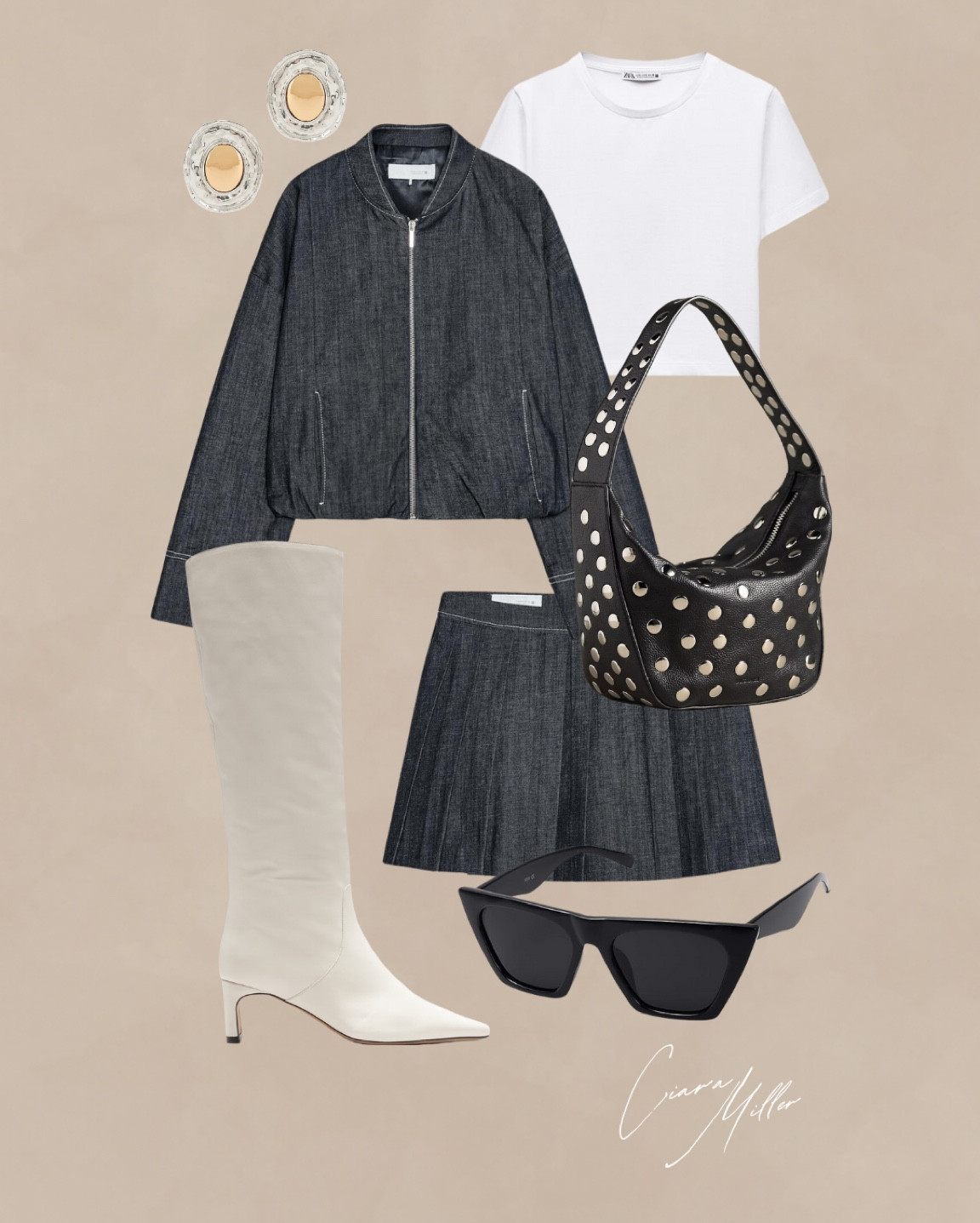 Matching skirt set! 

set l matching set 