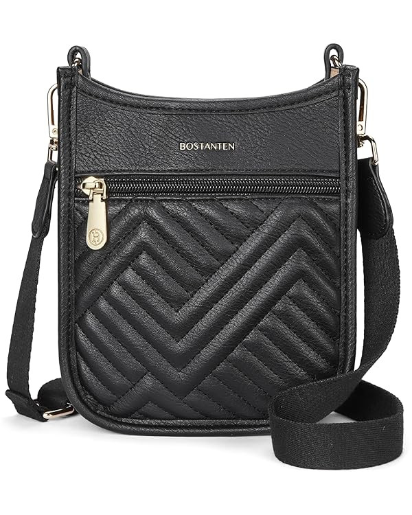 BOSTANTEN Small Crossbody Purses for Women Cell Phone Bag Quilted Shoulder Handbags with Detachab... | Amazon (US)