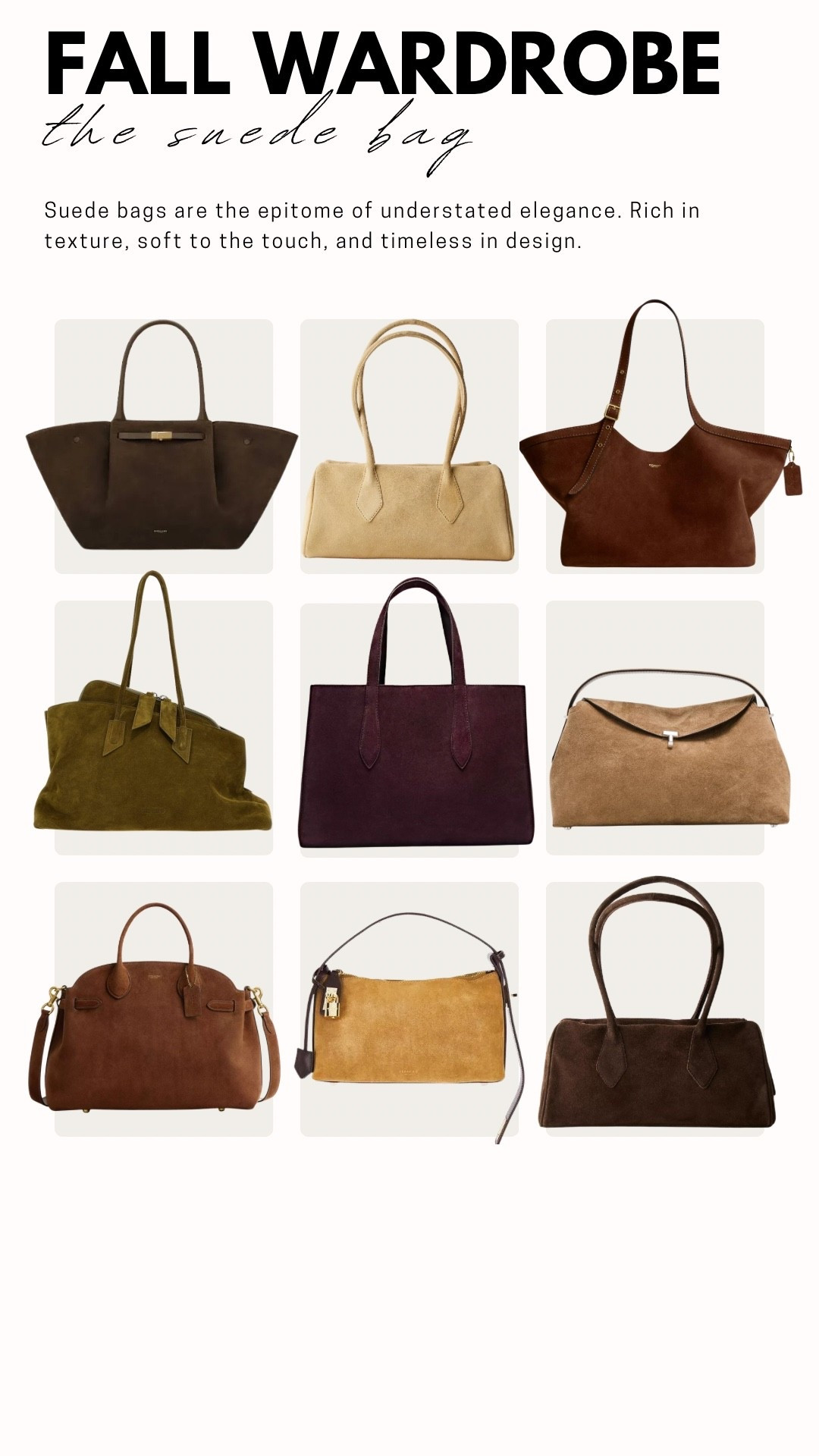 Suede tote, suede bag, fall staple 

#LTKItBag #LTKTravel #LTKStyleTip