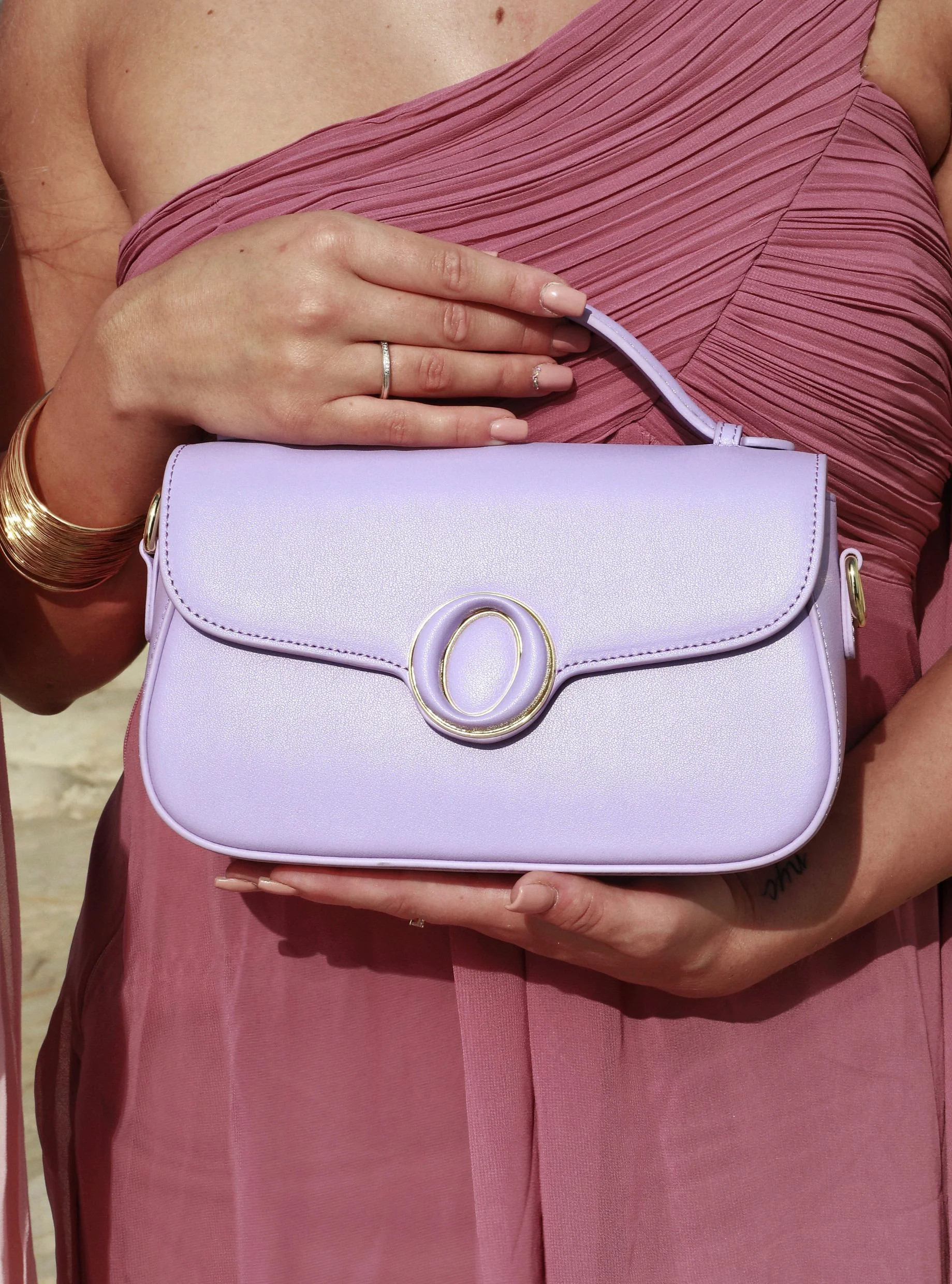 Makoto Leather Bag, Purple | Bob Ore Blue Collection