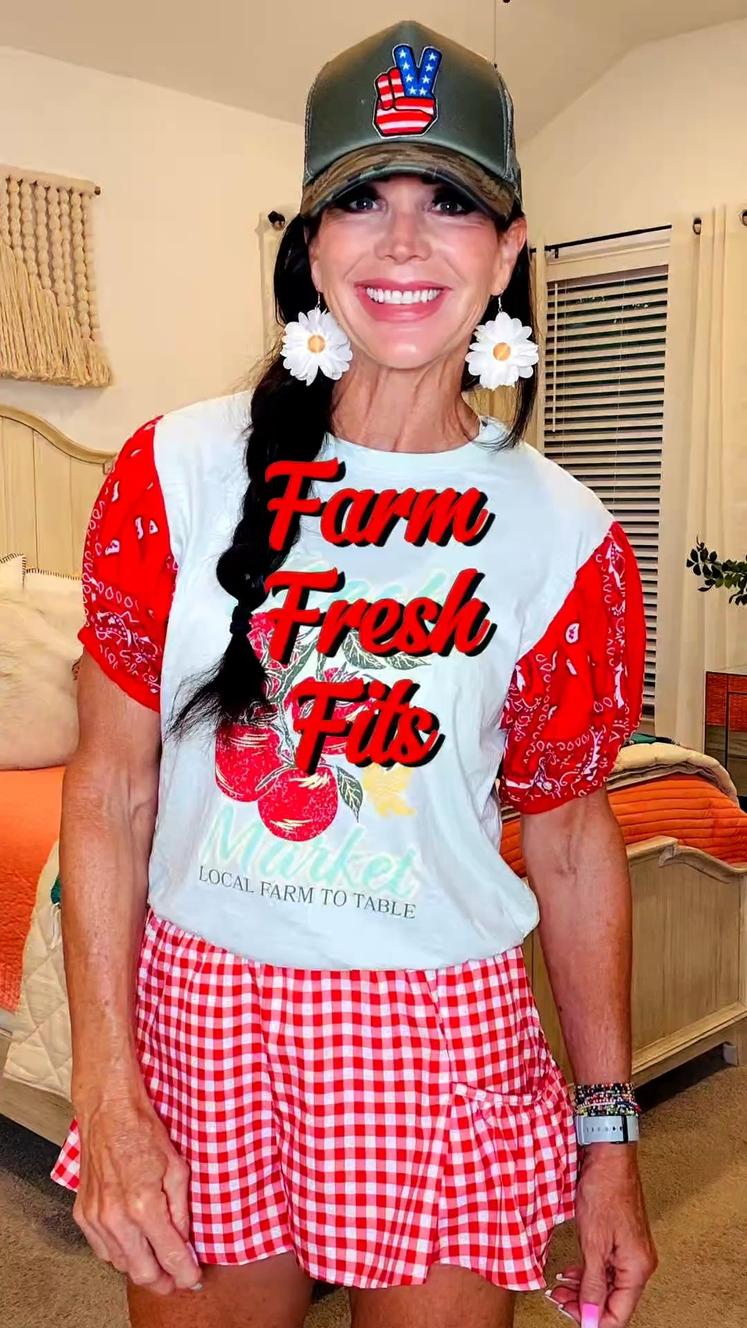 I got these flirty sporty shorts in 4 prints.  I think they are adorable and perfect for the Texas heat!! My top and hat I made myself Remix Ranch.

#LTKootd #LTKActive #LTKOver40