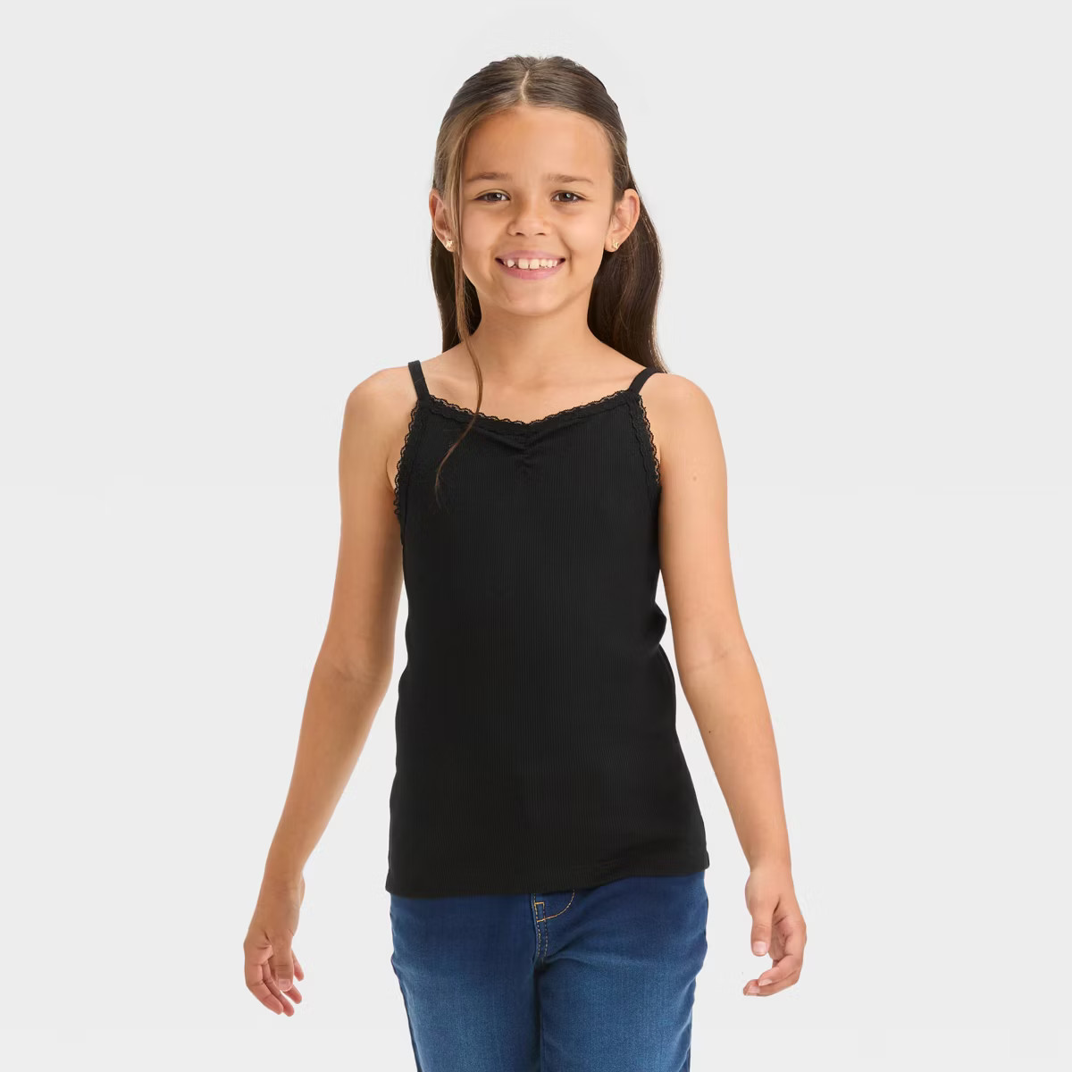 Girls' Lace Trim Cami Tank Top - Cat & Jack™ | Target