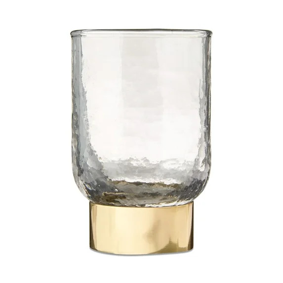 Hammered Glass with Gold Base Christmas Decoration, 5.5", by My Texas House | Walmart (US)
