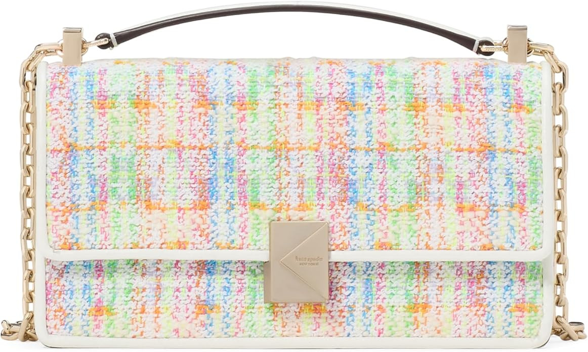 kate spade new york womens Deco Mini Leather Flap Chain Crossbody | Amazon (US)