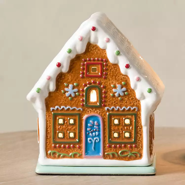 New! Colorful Gingerbread House Wax Warmer | Kirklands