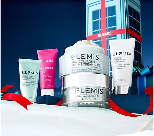 ELEMIS Pro-Collagen Marine Cream AM/PM Set with Discovery Kit - QVC.com | QVC