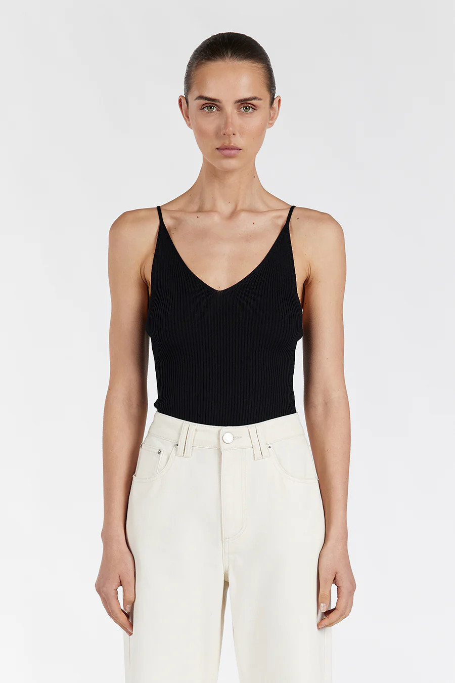 TORI BLACK KNIT TOP | DISSH