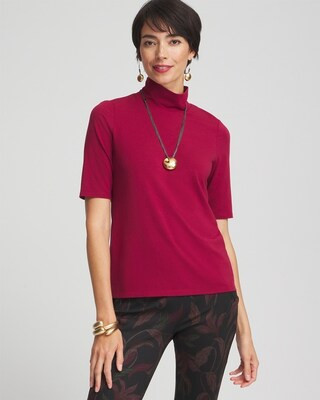 Touch of Cool™ Mock Neck Short Sleeve Tee | Chico's