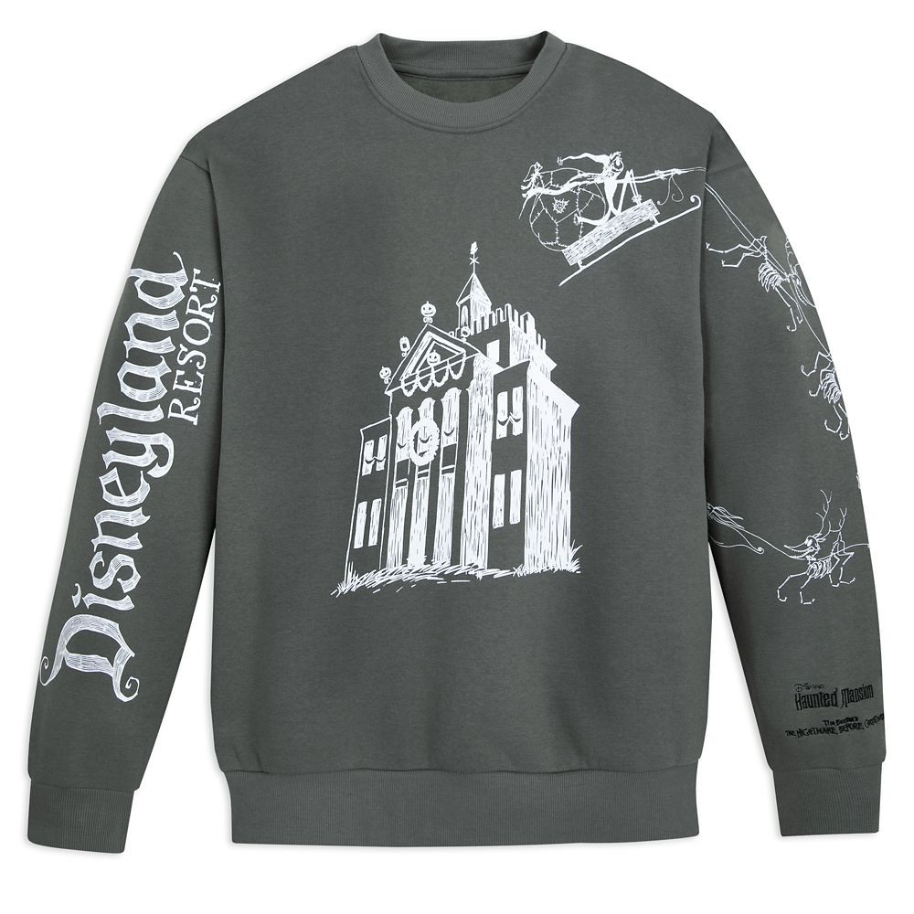 The Haunted Mansion + The Nightmare Before Christmas Pullover Sweatshirt for Adults – Disneylan... | Disney Store