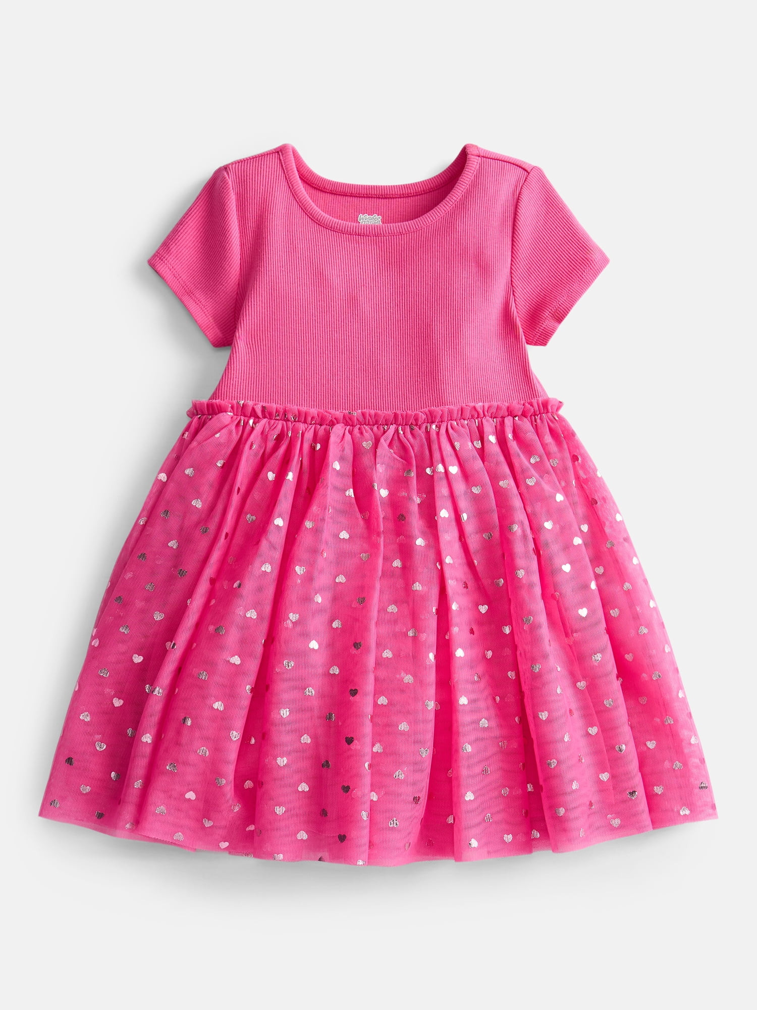 Wonder Nation Toddler Girls' Tutu Dress with Short Sleeves, Sizes 12M-5T | Walmart (US)