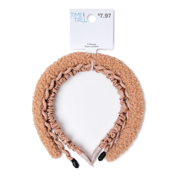 Time and Tru Women’s Headbands, 3-Pack - Walmart.com | Walmart (US)