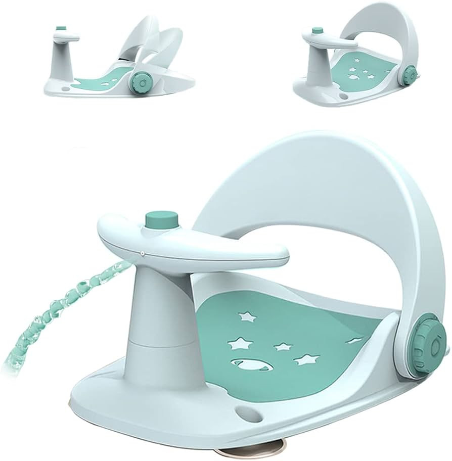 Xifaminy Baby Bathtub Seat for Sit up Infant Toddler Bath Seat Shower Chair with Adjustable Backr... | Amazon (US)