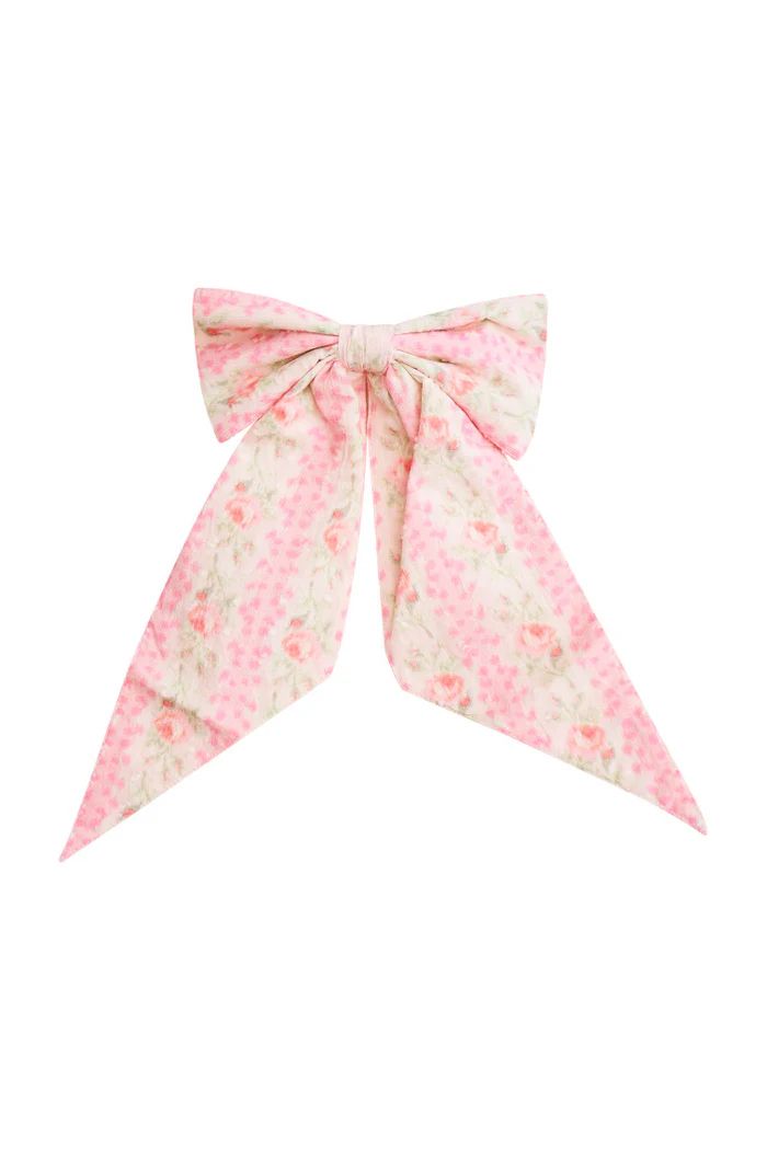 Patchouli Fragrance Print Bow Clip | LoveShackFancy