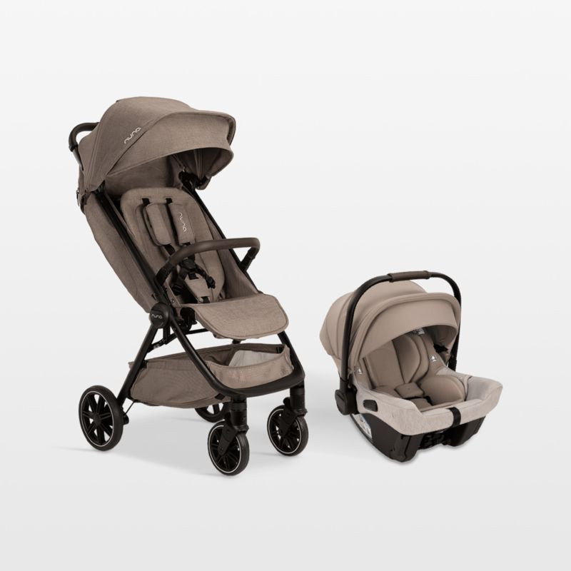 Nuna PIPA Urbn Cedar Brown Baseless Baby Car Seat + TRVL LX Stroller Next Travel System + Reviews... | Crate & Barrel