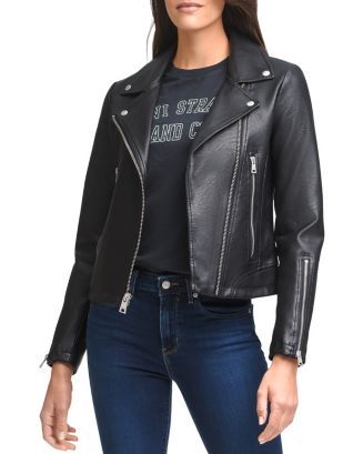 Faux Leather Moto Jacket | Bloomingdale's (US)