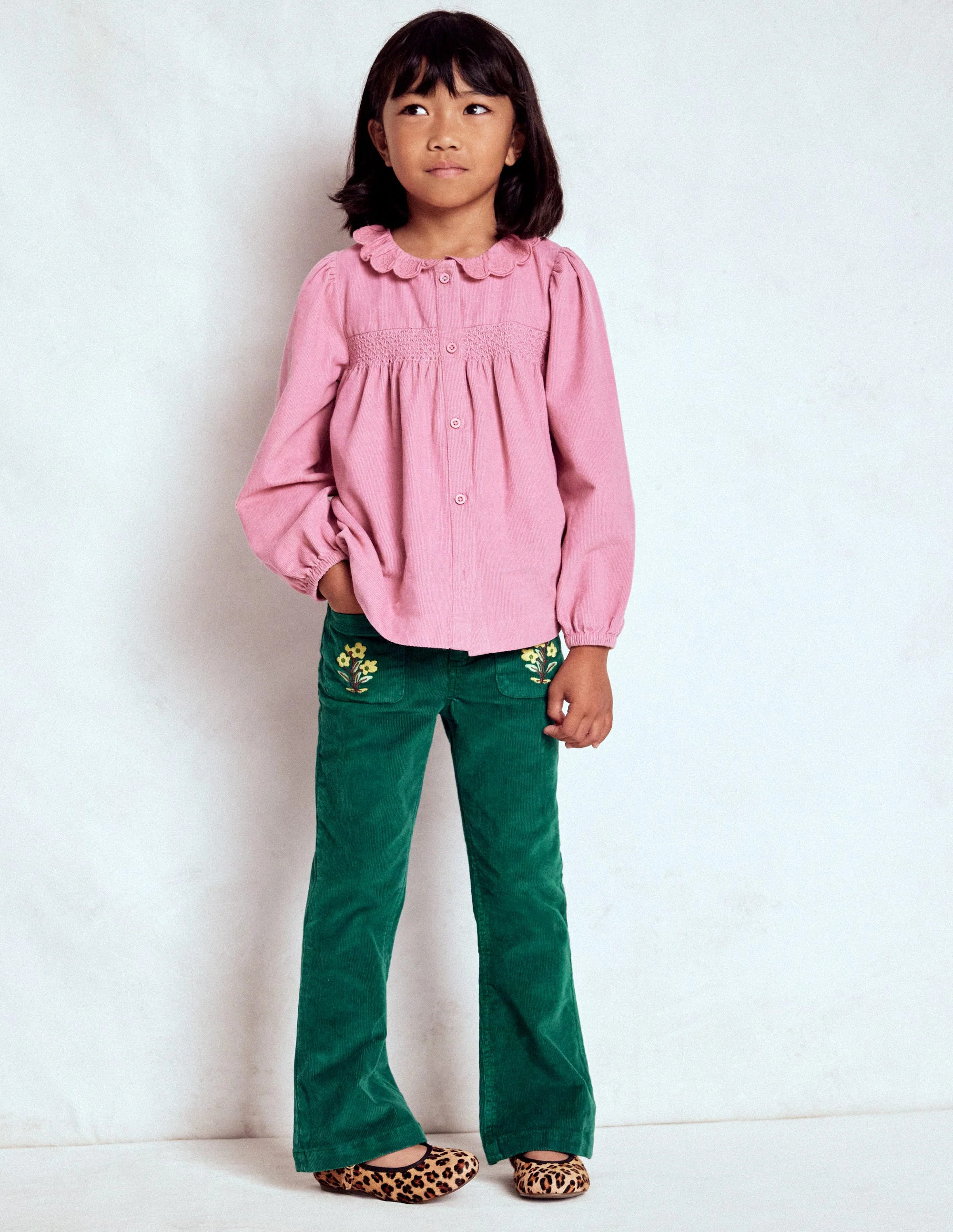 Kick Flare Pants-Emerald Night | Boden (US)