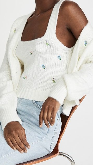 Embroidered Knit Top | Shopbop