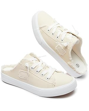 Women's Slip on Sneakers Canvas Slip ons Shoes Fashion Comfortable Mules Womens Non Slip Loafers ... | Amazon (US)