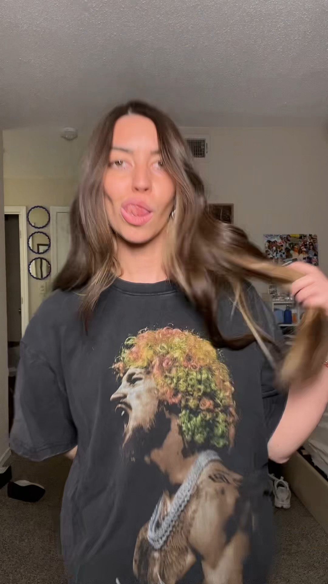 Effortless off-duty style 🖤 This oversized graphic tee outfit is my go-to for casual days when comfort is key but I still want that cool, laid-back look. Styled with an oversized vintage-style UFC graphic tee and relaxed straight-leg jeans for an easy, worn-in feel. Finished with gold jewelry, sunglasses, and a shoulder bag for that model-off-duty aesthetic. Perfect for running errands, casual weekends, travel days, concerts, or everyday wear. Simple, timeless, and endlessly wearable.
Keywords: oversized graphic tee, vintage graphic tee, UFC shirt, band tee style, casual outfit, everyday outfit, off duty style, model off duty outfit, relaxed denim, straight leg jeans, baggy jeans outfit, street style outfit, effortless outfit, comfy chic, casual streetwear, neutral outfit, laid back style, capsule wardrobe, LTK outfit, LTK finds, casual fashion, minimalist street 

#LTKdayinmylife #LTKootd #LTKgrwm

#LTKootd #LTKgrwm #LTKValentine