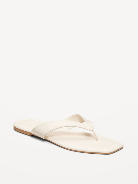 Faux-Leather Flip Flop for Women | Old Navy | Old Navy (US)