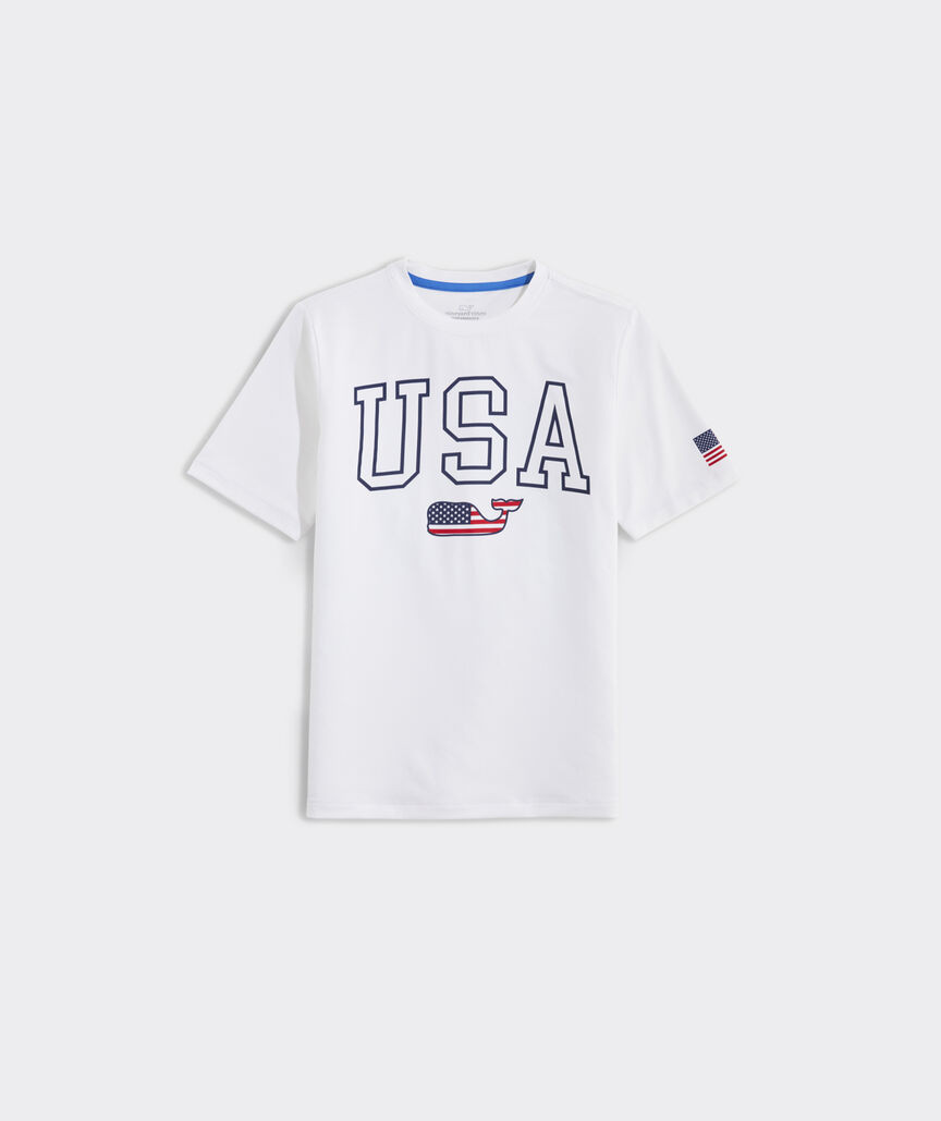 Boys' USA Short-Sleeve Harbor Performance Tee | vineyard vines