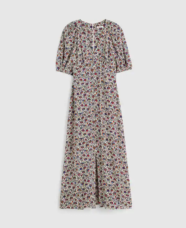 Petite Puff-Sleeve Empire Maxi Dress in Floral | Madewell | Madewell