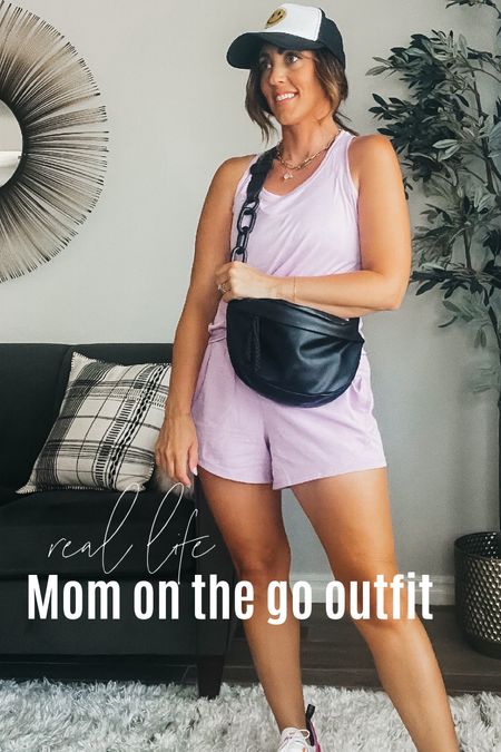 Mom on the go outfit! Cute athleisure style with tank and shorts under $15 for both! Wearing a size small in the tank and shorts. 💜💜

Comes in a ton of colors! Also linking up my sneakers, lip gloss, claw clip, bag and hat! 

Casual outfit idea, athleisure style, Walmart fashion, Mom uniform #WalmartHaul #SummerStyle 


#LTKfindsunder50 #LTKsalealert #LTKstyletip