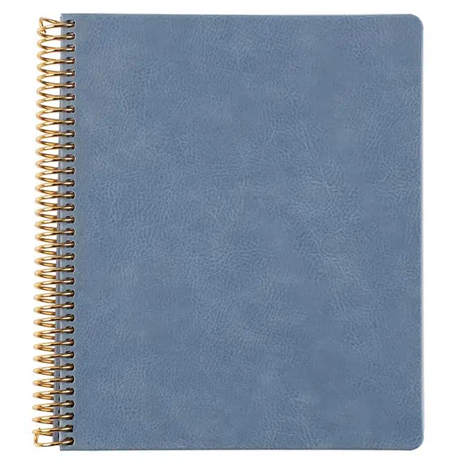 Slate Blue Vegan Leather Focused Notebook™ | Erin Condren