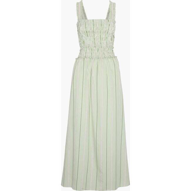 Hill House Home | The Azalea Maxi Nap Dress, (Green Jacquard Stripe, Size X-Large) | Maisonette | Maisonette