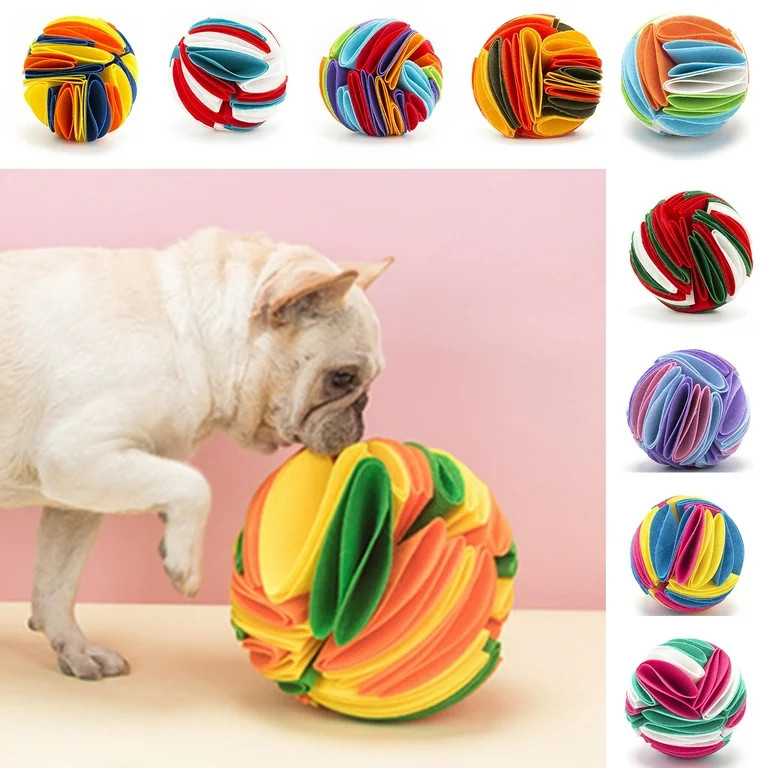 SPRING PARK Snuffle Treat Ball for Dogs Large, Dog Puzzle Toys for Smart Dogs, Leaking Food Dog T... | Walmart (US)