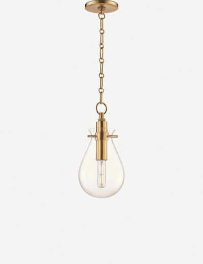 Becki Owens for Hudson Valley Lighting Ivy Pendant, Aged Brass | Lulu and Georgia 