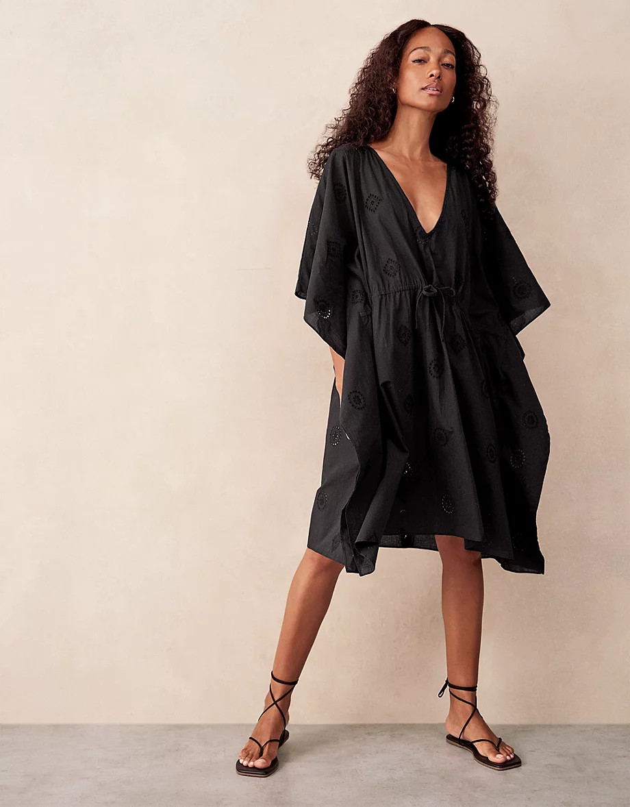 Organic Cotton Broderie Kaftan | Dresses & Jumpsuits | The  White C... | The White Company UK & ROW