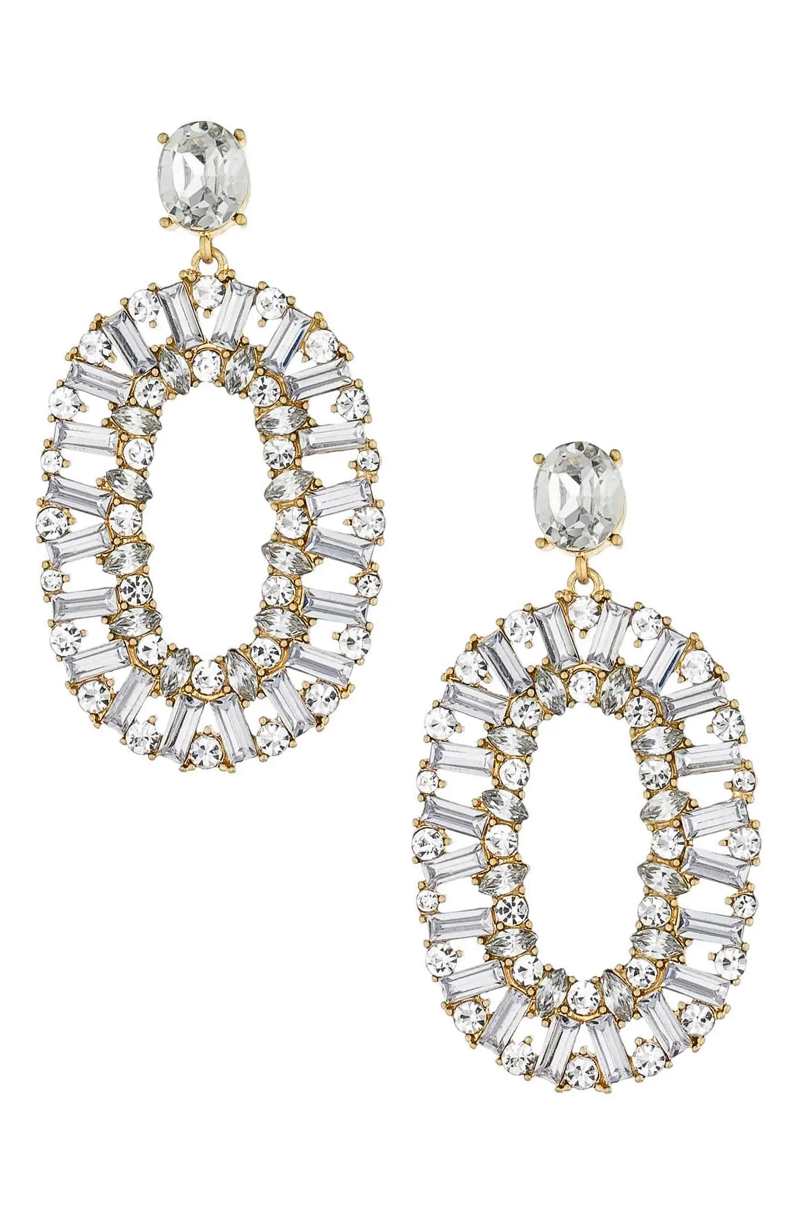 Ettika Crystal Hoop Drop Earrings | Nordstrom | Nordstrom