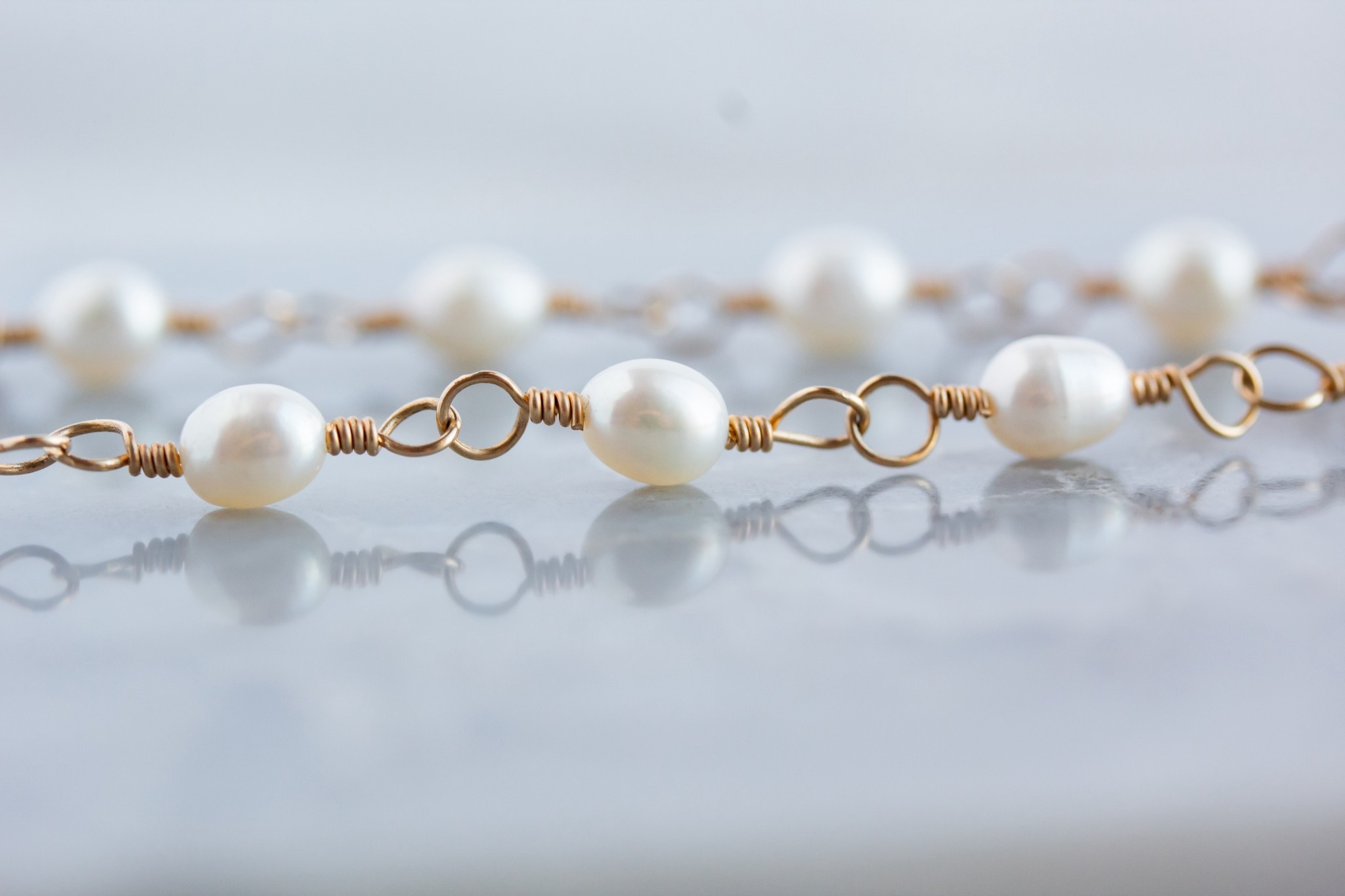 14k gold filled wire wrapped freshwater pearls🤍 

#LTKWedding #LTKBeauty #LTKHome