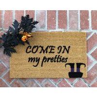 Halloween Doormat / Welcome Mat / Come In My Pretties / Witch Doormat / Fall Decor / Door Mat / Welcome Mat / Doormat / Fall Doormat / Coir | Etsy (US)